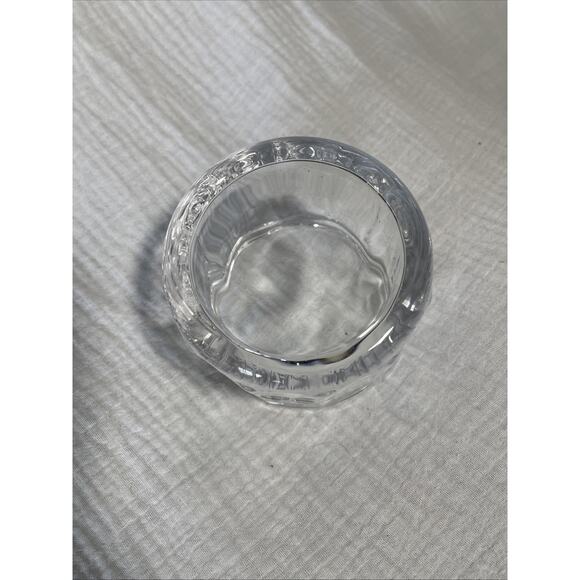 Clear “Salt” Cellar , Ribbed - Picture 3 of 3